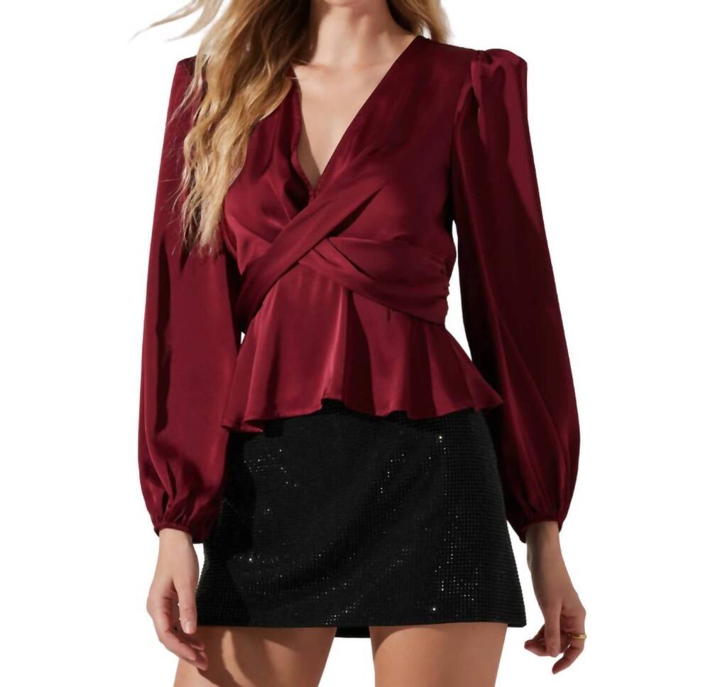 NEW ASTR eliana top in wine